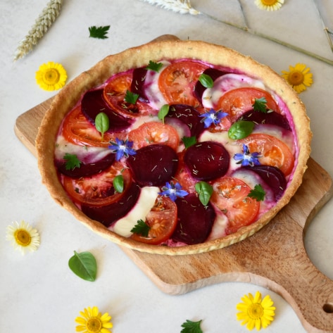 TARTE BETTERAVE TOMATE